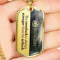 Custom Narcotics Anonymous Dog Tag Necklace - Love You This Much