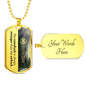 Custom Narcotics Anonymous Dog Tag Necklace - Love You This Much