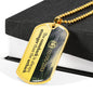 Custom Narcotics Anonymous Dog Tag Necklace - Love You This Much
