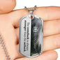Custom Narcotics Anonymous Dog Tag Necklace - Love You This Much