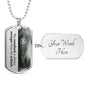 Custom Narcotics Anonymous Dog Tag Necklace - Love You This Much