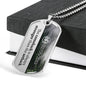 Custom Narcotics Anonymous Dog Tag Necklace - Love You This Much