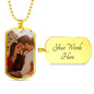 Custom Photo Dog Tag - Love You This Much