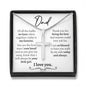 Dad On Wedding Day Normal Cross Necklace - Love You This Much