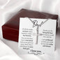 Dad On Wedding Day Normal Cross Necklace - Love You This Much