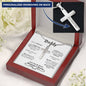 Daddy (Personalized Engraved) Cross Necklace - Love You This Much