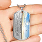 Daughter Cherished Chapters Dog Tag Necklace - Love You This Much