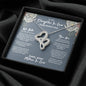 Daughter In Law Mothers Day Intertwined Hearts Necklace - Love You This Much