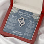Daughter In Law Mothers Day Intertwined Hearts Necklace - Love You This Much
