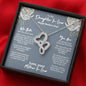 Daughter In Law Mothers Day Intertwined Hearts Necklace - Love You This Much