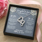 Daughter In Law Mothers Day Intertwined Hearts Necklace - Love You This Much