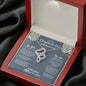 Daughter In Law Mothers Day Intertwined Hearts Necklace - Love You This Much