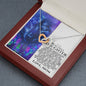 Daughter Lion (Mom) Interlocking Hearts Necklace - Love You This Much