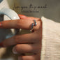 Daughter (Love, Dad) .925 Sterling Silver Hug Ring - Love You This Much