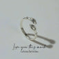 Daughter (Love, Dad) .925 Sterling Silver Hug Ring - Love You This Much