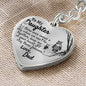 Daughter (Love Dad) Heart Keychain - Love You This Much