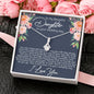 Daughter Wedding Day Alluring Beuaty Necklace - Love You This Much