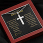 Dearest Grandson Cross Necklace - Love You This Much