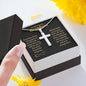 Dearest Grandson Cross Necklace - Love You This Much