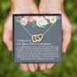 First Communion Interlocking Hearts Necklace - Love You This Much