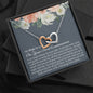 First Communion Interlocking Hearts Necklace - Love You This Much