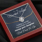 Forever Your Daughter Love Knot Necklace - Love You This Much
