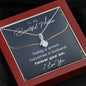 Forever Your Son Mahogany Alluring Beauty Necklace - Love You This Much