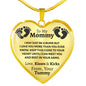 From Your Tummy Heart Necklace - Love You This Much