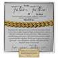 Future Father in Law (From Groom) Classic Cuban Bracelet - Love You This Much