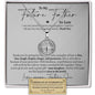 Future Father In Law (From Groom) Compass Necklace - Love You This Much
