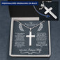 Future Husband Happy Birthday Ball Chain Cross Necklace - Love You This Much