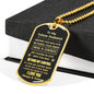 Future Husband (Was a Choice) Dog Tag Necklace - Love You This Much