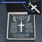 Future Husband Wedding Day Ball Chain Cross Necklace - Love You This Much