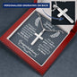 Godson Baptism Ball Chain Cross Necklace - Love You This Much