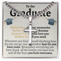 Graduate Cross Cuban Necklace - Love You This Much