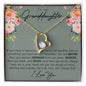 Granddaughter Forever Love Necklace - Love You This Much