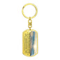 Granddaughter (Grandparents) Keychain - Love You This Much