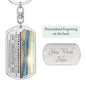 Granddaughter (Grandparents) Keychain - Love You This Much