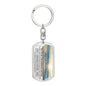 Granddaughter (Grandparents) Keychain - Love You This Much