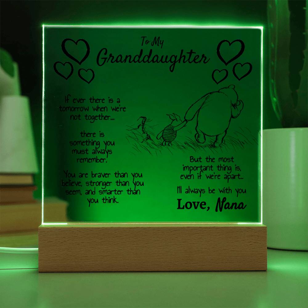 Granddaughter (Love Nana) Square Acrylic - Love You This Much