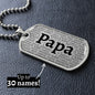 Grandkids Dog Tag Necklace™ - Love You This Much