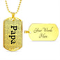 Grandkids Dog Tag Necklace™ - Love You This Much