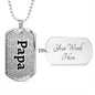 Grandkids Dog Tag Necklace™ - Love You This Much