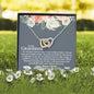 Grandma (Baby Shower) Interlocking Hearts Necklace - Love You This Much