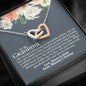 Grandma (Baby Shower) Interlocking Hearts Necklace - Love You This Much