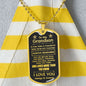 Grandson (Always Remember) Dog Tag Necklace - Love You This Much