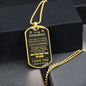Grandson (Always Remember) Dog Tag Necklace - Love You This Much