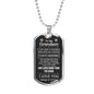 Grandson (Always Remember) Dog Tag Necklace - Love You This Much