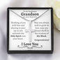 Grandson Baptism Cross Necklace - Love You This Much