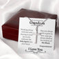 Grandson Baptism Cross Necklace - Love You This Much